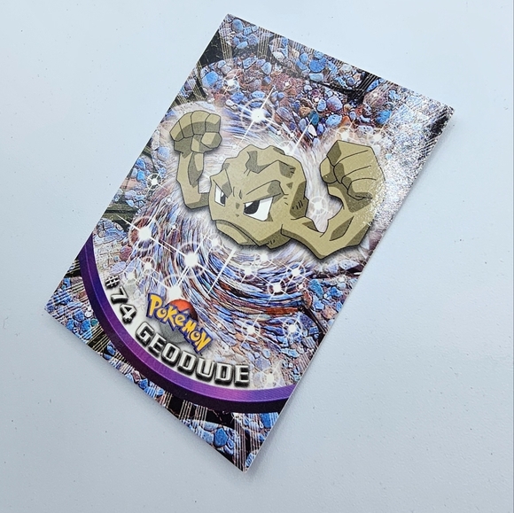 Pokemon 1999 TOPPS Geodude #74 Blue Logo TV Animation Edition Card - Picture 2 of 4